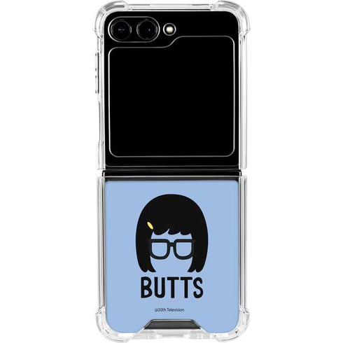 Bobs Burgers Butts Galaxy Z Flip6 Clear Case